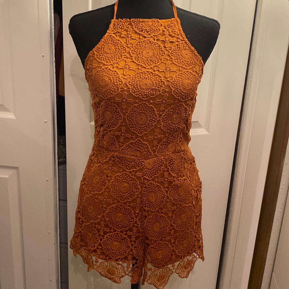 Haute Monde | junior’s | romper | copper | small